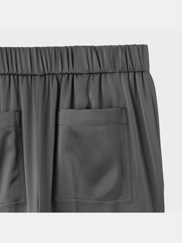 サテンスリムカーゴパンツ