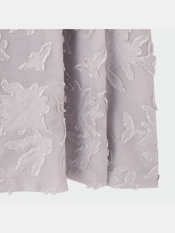 カットジャカードペプラムブラウス（7分袖）