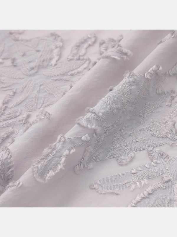 カットジャカードペプラムブラウス（7分袖）