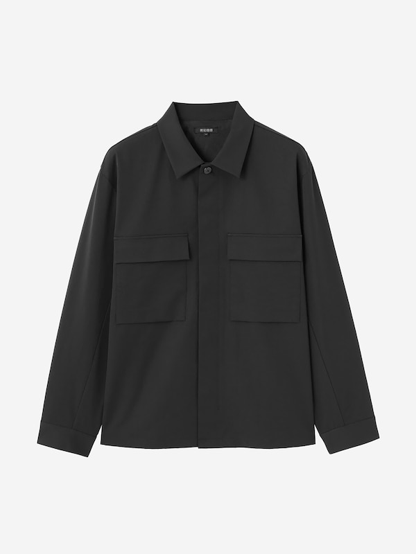 テックストレッチシャツジャケット