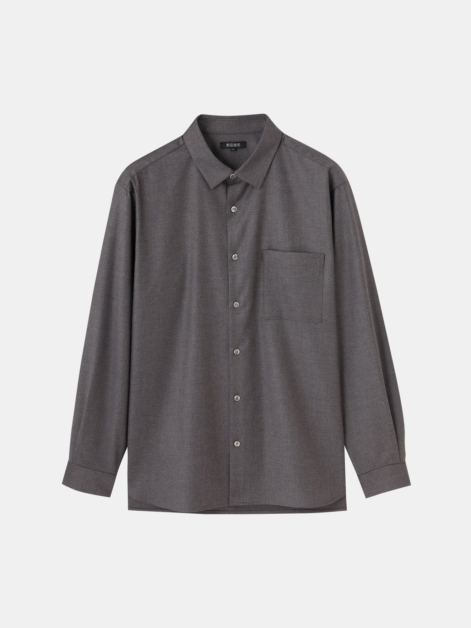 【新品・未使用】PLST プラステ　ストレッチツイルバンドカラーシャツ PLST(プラステ)公式 | ストレッチツイルバンドカラーシャツ