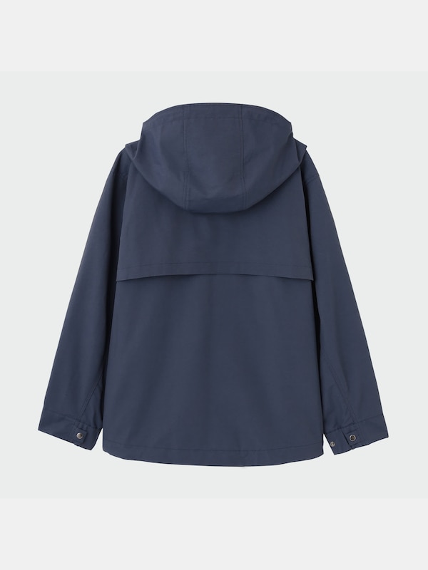 コットンブレンドフーデットパーカ