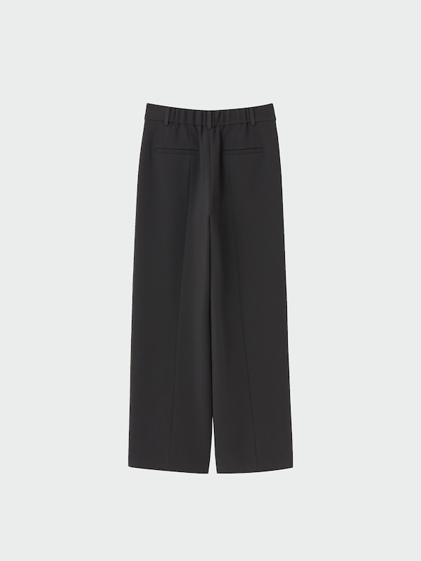 【丈長め】PLUS STYLE ワイドパンツ（ウールブレンドウォームリザーブ ）