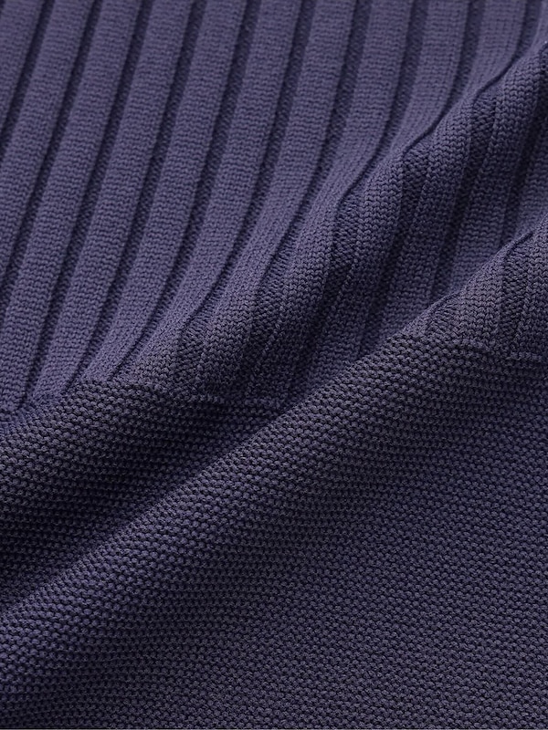 【丈短め】ホールガーメント®ニットフレアワンピース（長袖）