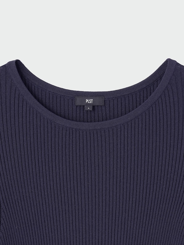 レーヨンナイロンリブニットセーター（長袖）