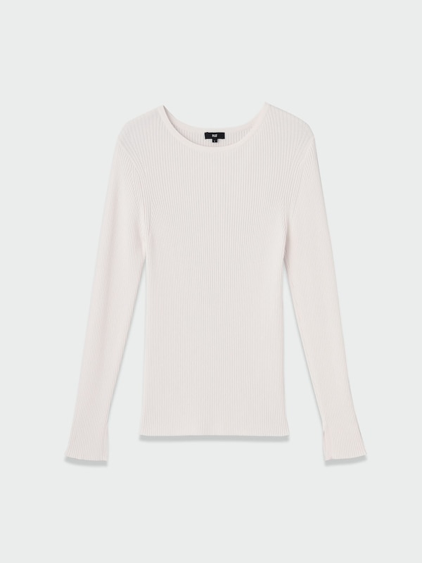 レーヨンナイロンリブニットセーター（長袖）