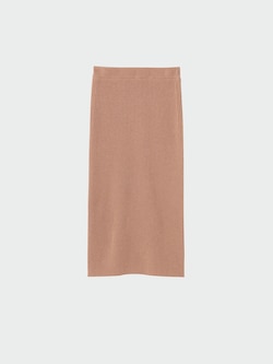 【丈短め】エクストラファインメリノウールミドルゲージニットスカート