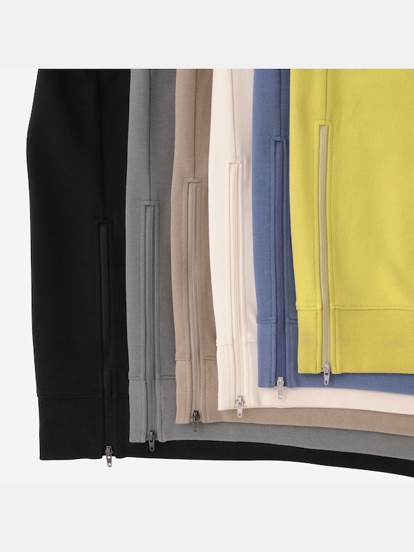 コットンブレンドサイドジッププルパーカ