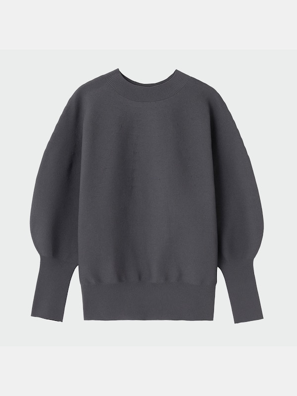 ホールガーメント®ニットボリュームスリーブセーター（長袖）