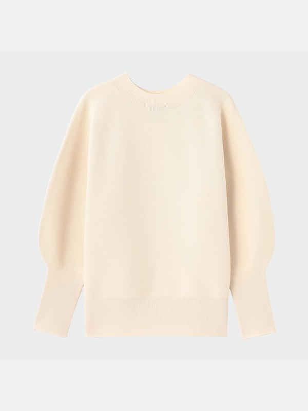 ホールガーメント®ニットボリュームスリーブセーター（長袖）