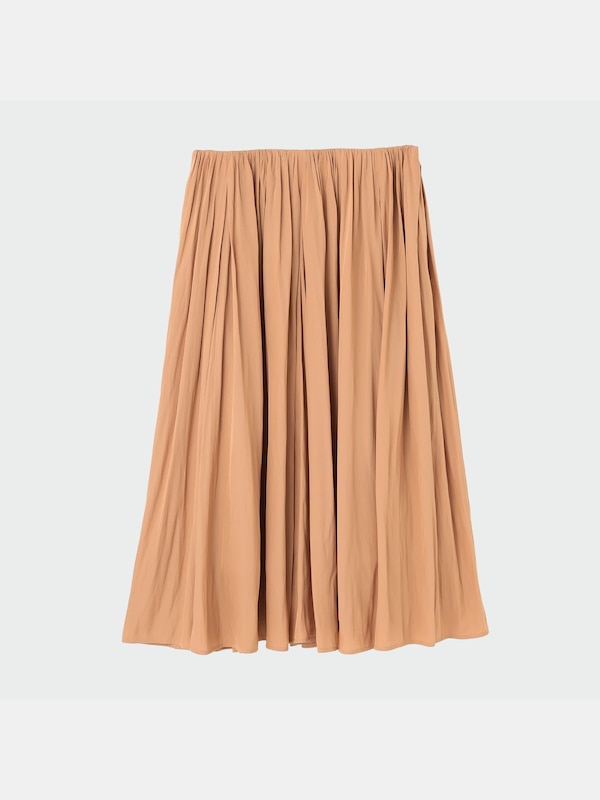 ギャザーミモレスカート