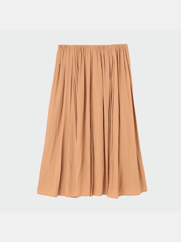 ギャザーミモレスカート