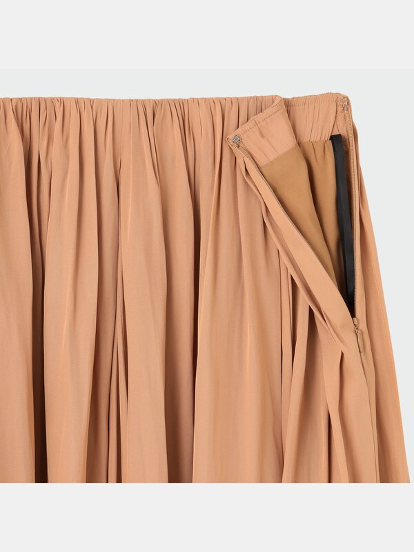 ギャザーミモレスカート