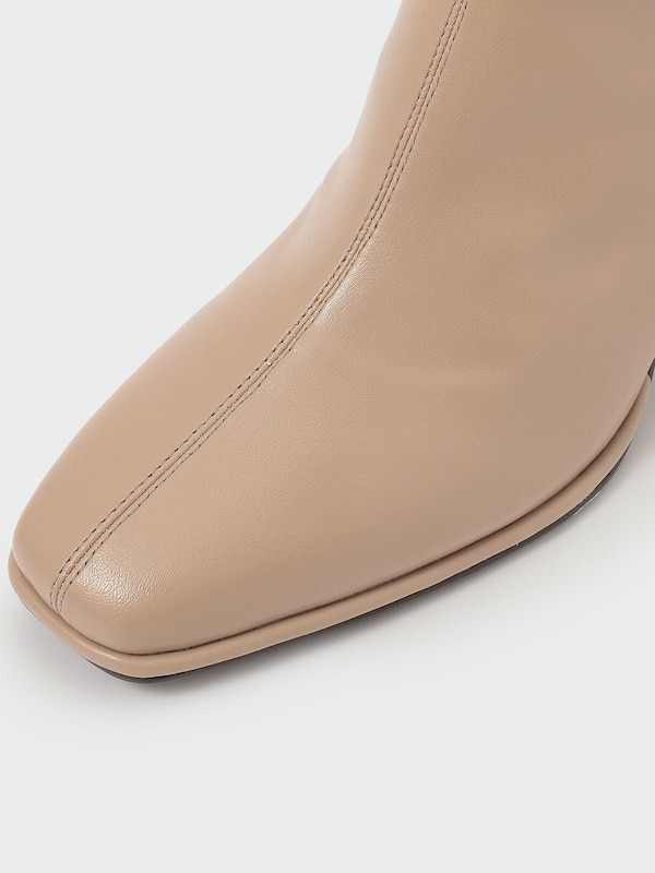 スクエアトゥストレッチショートブーツ