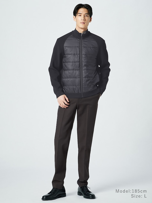 【丈長め】PLUS STYLEパンツ（コットンブレンド）