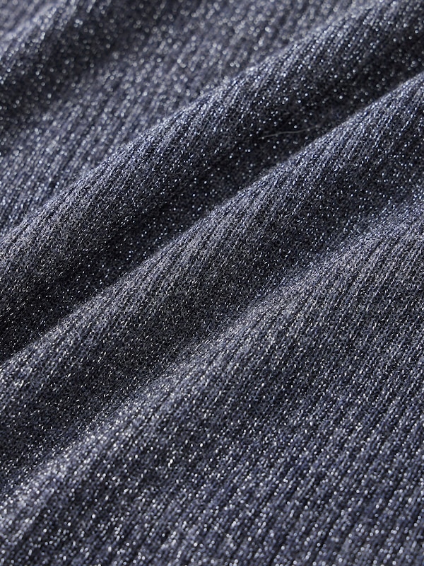 ラメシアーリブタートルネックセーター （長袖）