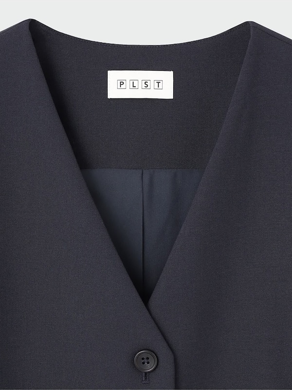 ブラッシュドバック2WAYロングジレ