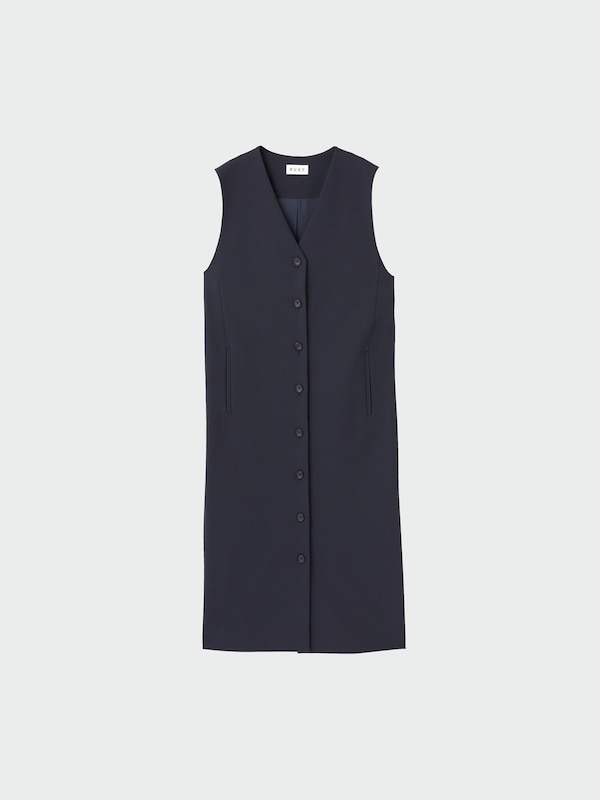 ブラッシュドバック2WAYロングジレ