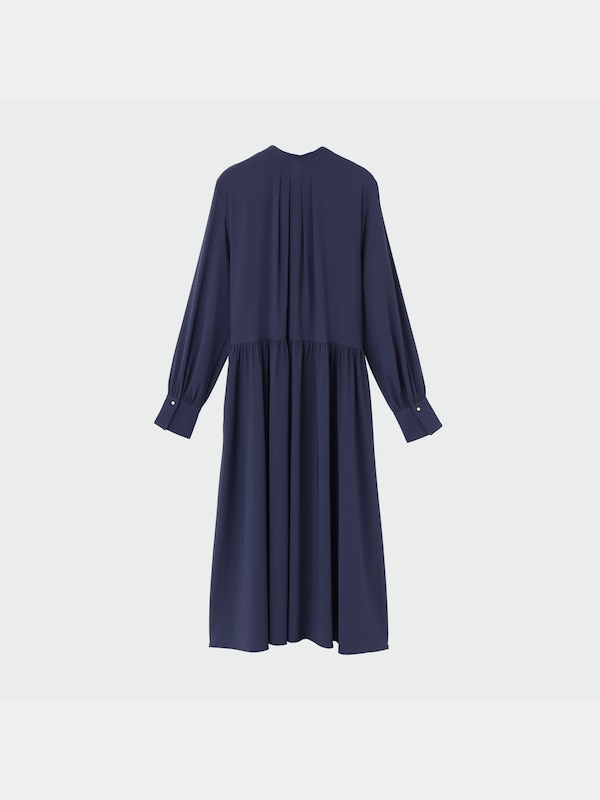 ウエストギャザーワンピース（長袖）