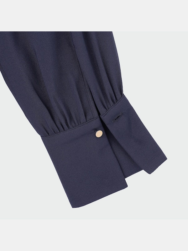 ウエストギャザーワンピース（長袖）