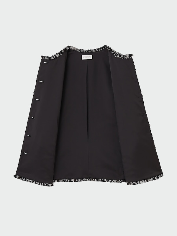 PLST(プラステ)公式 | ツイードノーカラージャケット 123404009 