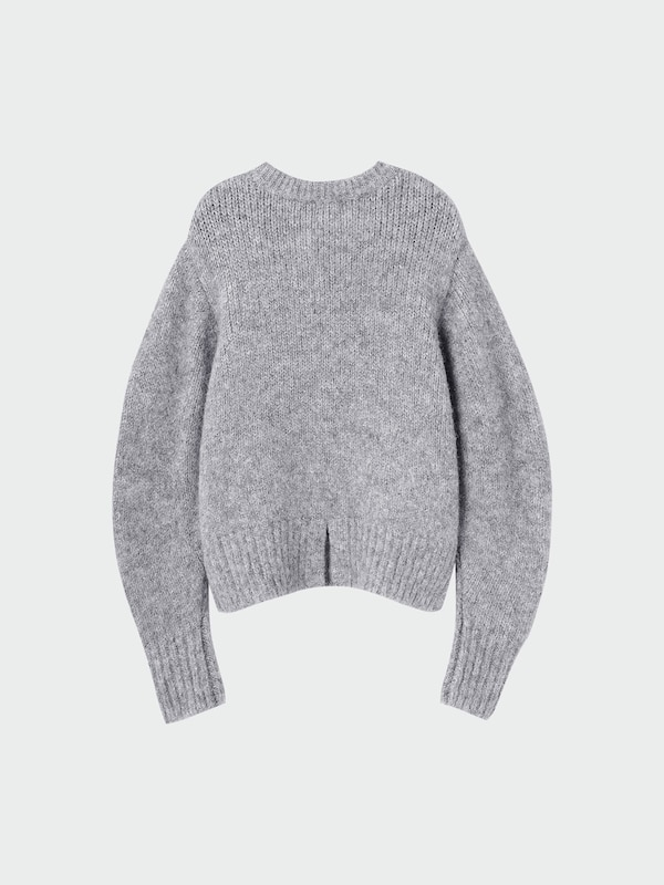 スパンコールバックスリットセーター