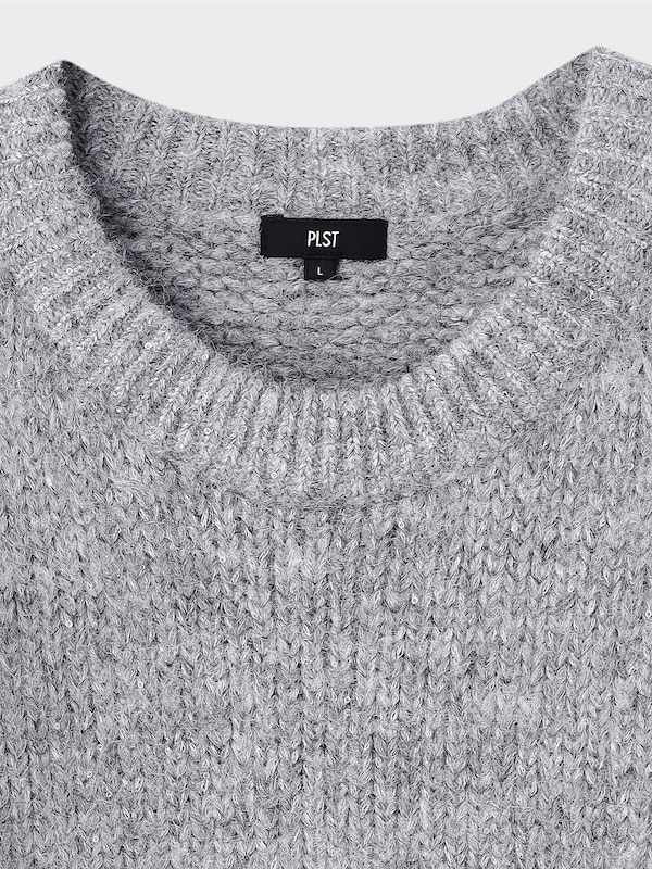 スパンコールバックスリットセーター