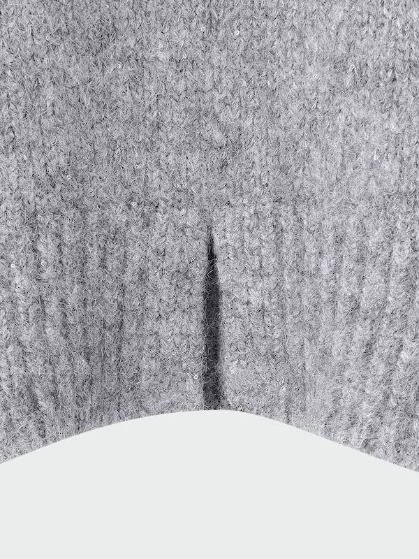 スパンコールバックスリットセーター