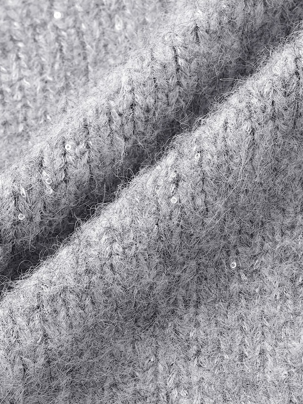 スパンコールバックスリットセーター