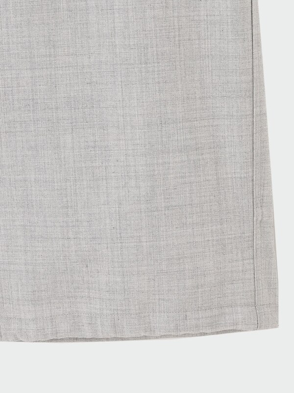 ウールブレンドパラシュートカーゴパンツ