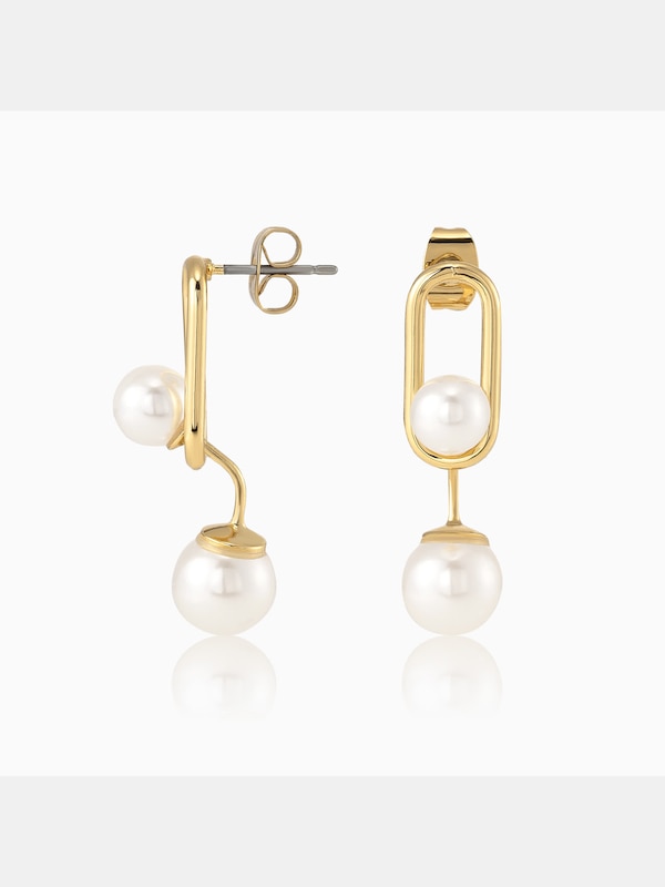 デザインパールピアス