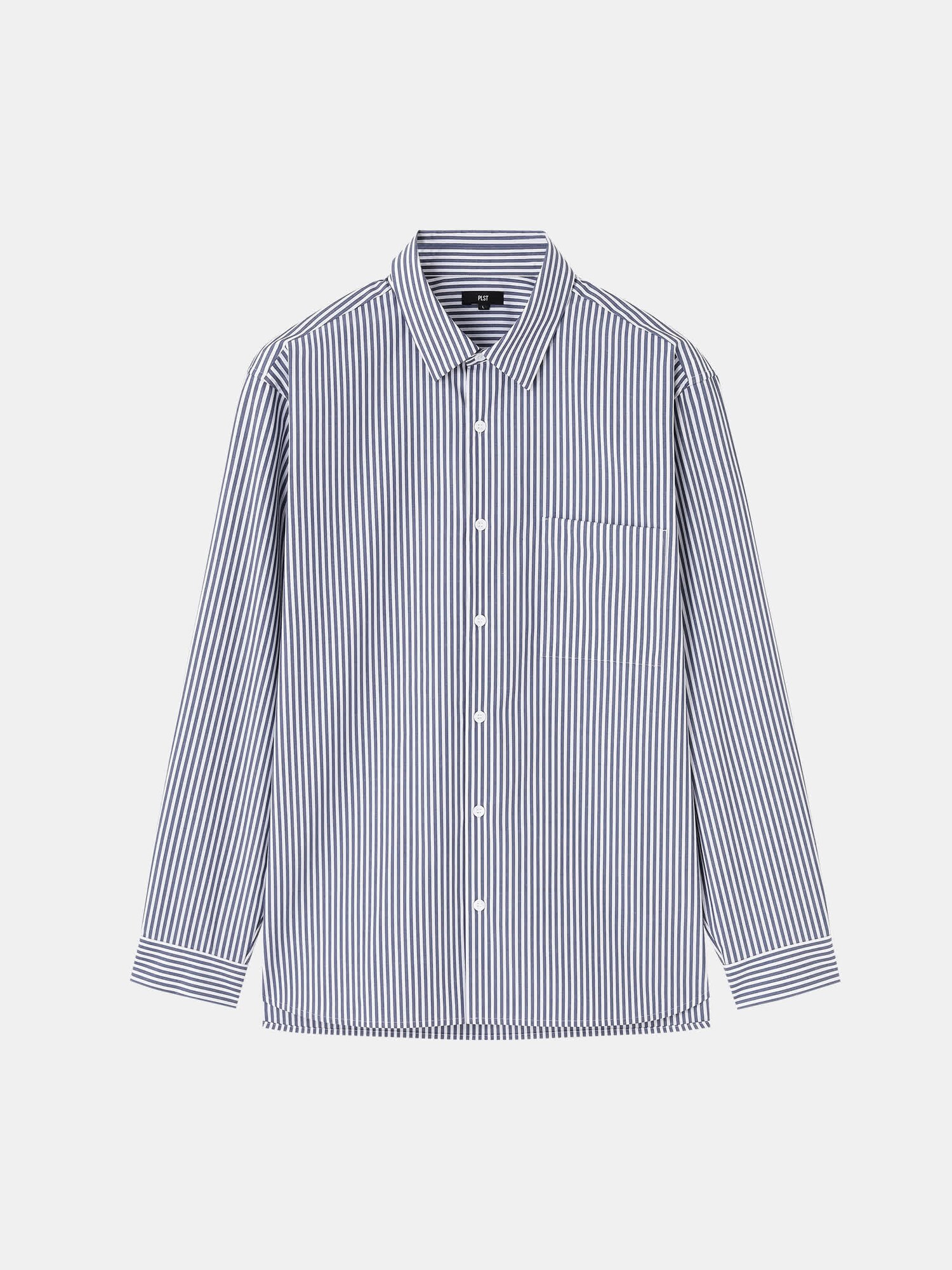 PLST(プラステ)公式 | ストライプレギュラーカラーシャツ（長袖）