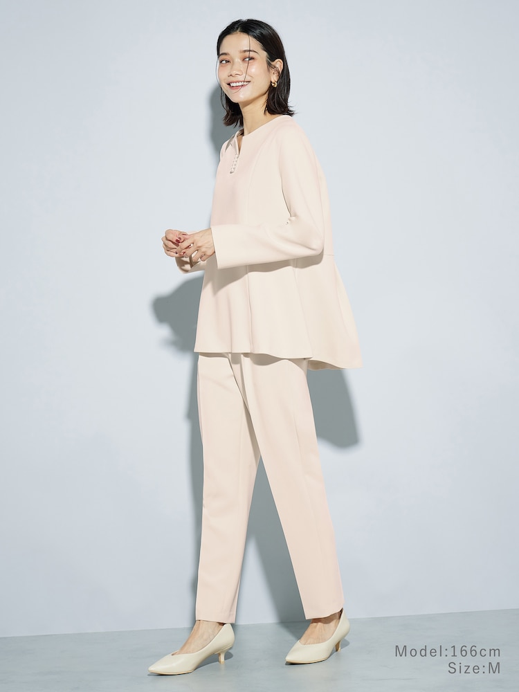 PLST(プラステ)公式 | フェイクパールペプラムブラウスセットアップ 