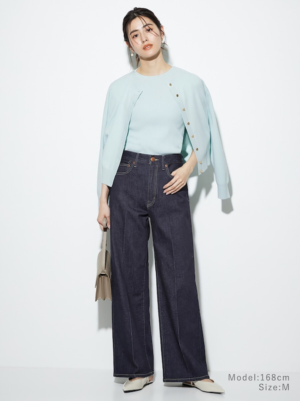 ハイライズワイドジーンズ
