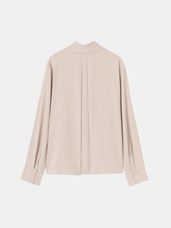 ジョーゼットメタルパーツブラウス（長袖）