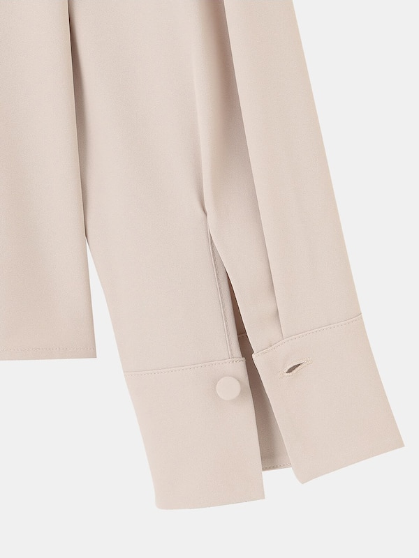 ジョーゼットメタルパーツブラウス（長袖）