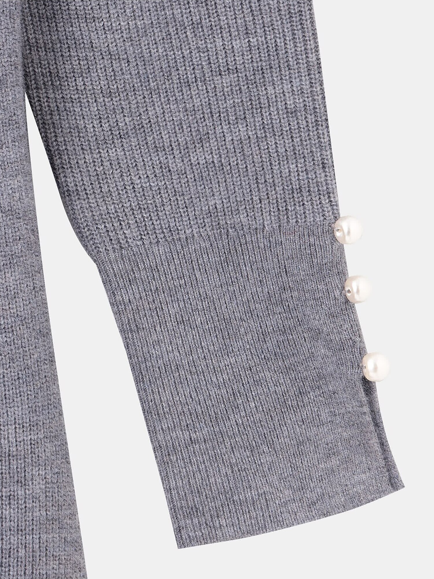【新品】PLST プラステ　ロングワンピース　M 黒　パール　長袖　ニット PLST(プラステ)公式 | ニットドッキングワンピース（長袖）