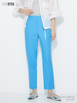 スティックパンツ（リネンブレンド）