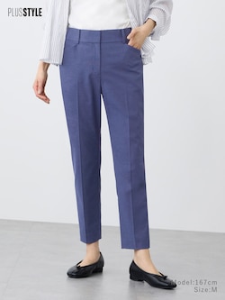 スティックパンツ（リネンブレンド）