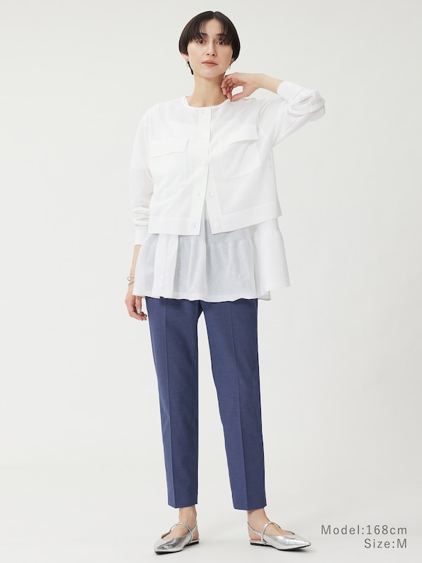 スティックパ�ンツ（リネンブレンド）