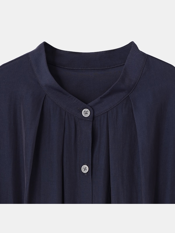 ギャザーワンピース（長袖）