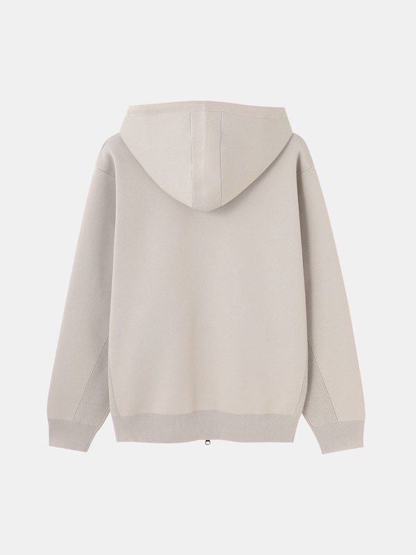 ライトウェイトニットジップアップパーカ