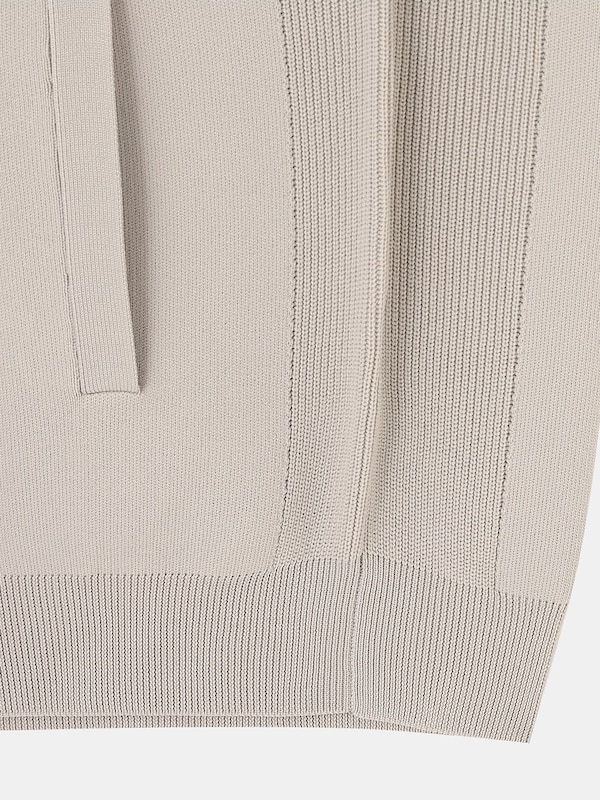 ライトウェイトニットジップアップパーカ