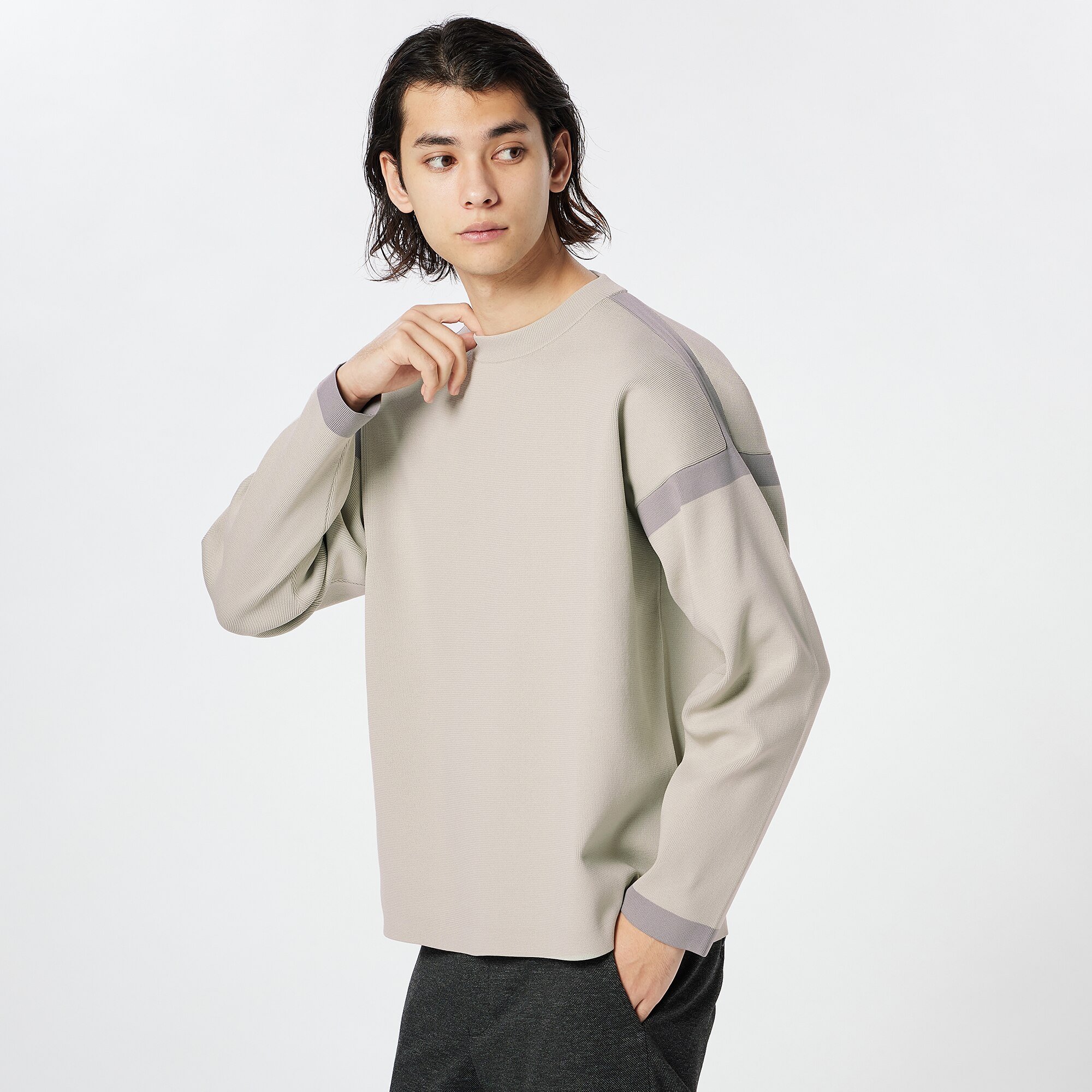 UNIQLO ユニクロ ニット セーター M 綺麗カラー プルオーバー - ニット