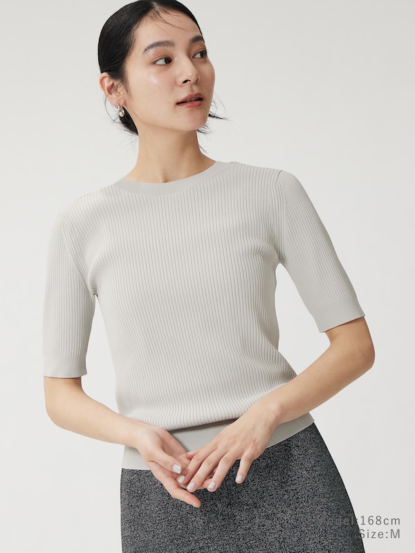 UVカットレーヨンブレンド2WAYセーター