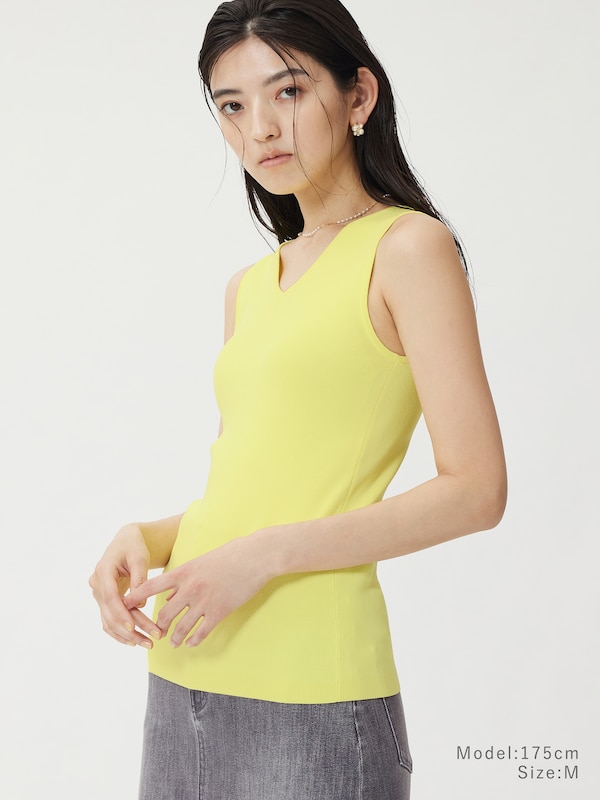 UVカットレーヨンブレンド2WAYタンクトップ