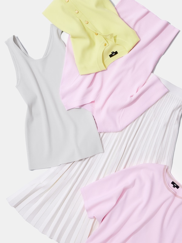 UVカットレーヨンブレンド2WAYタンクトップ