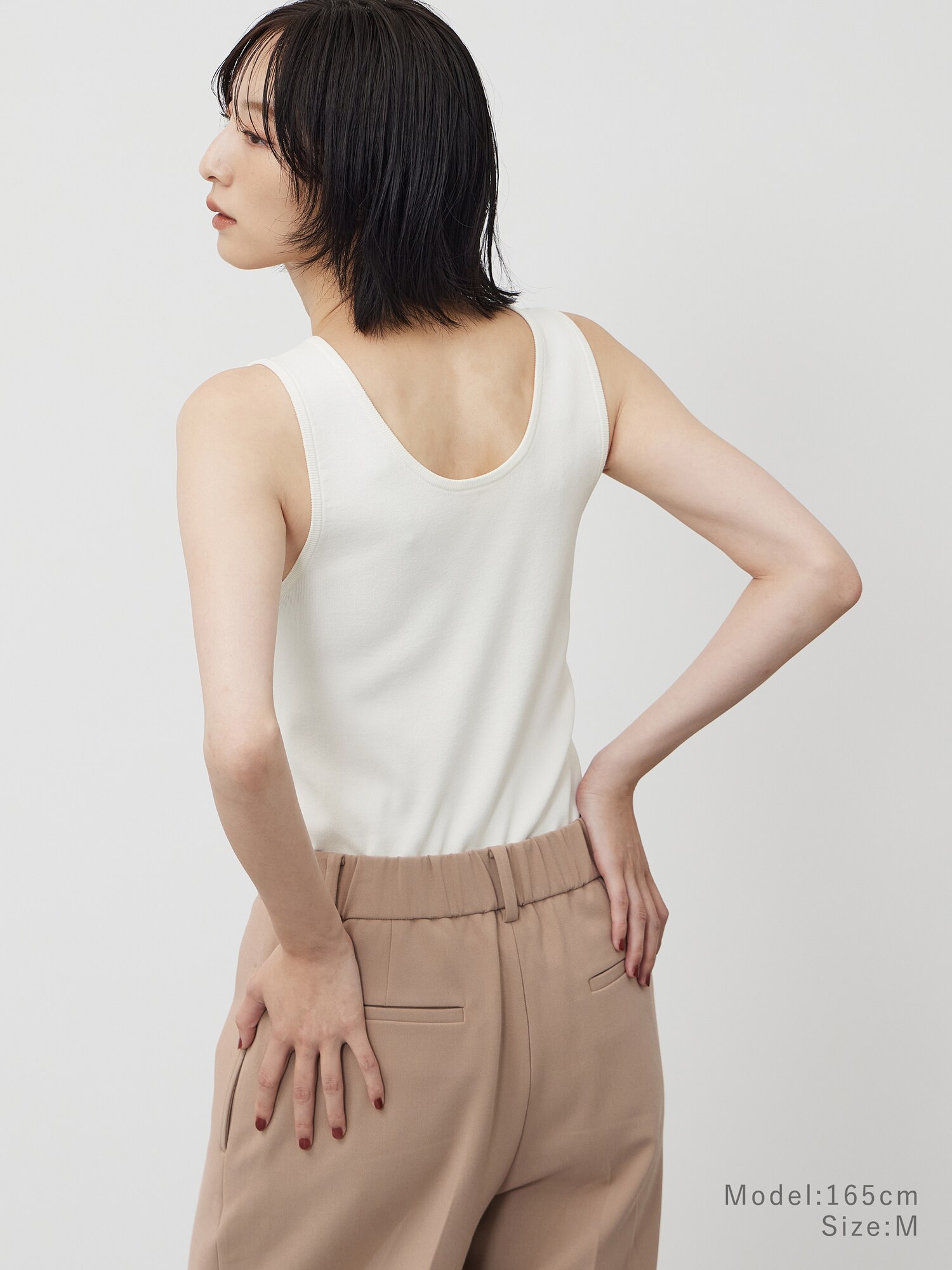 PLST(プラステ)公式 | UVカットレーヨンブレンド2WAYタンクトップ