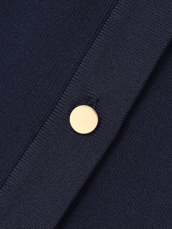 UVカットレーヨンブレンドメタルボタンカーディガン