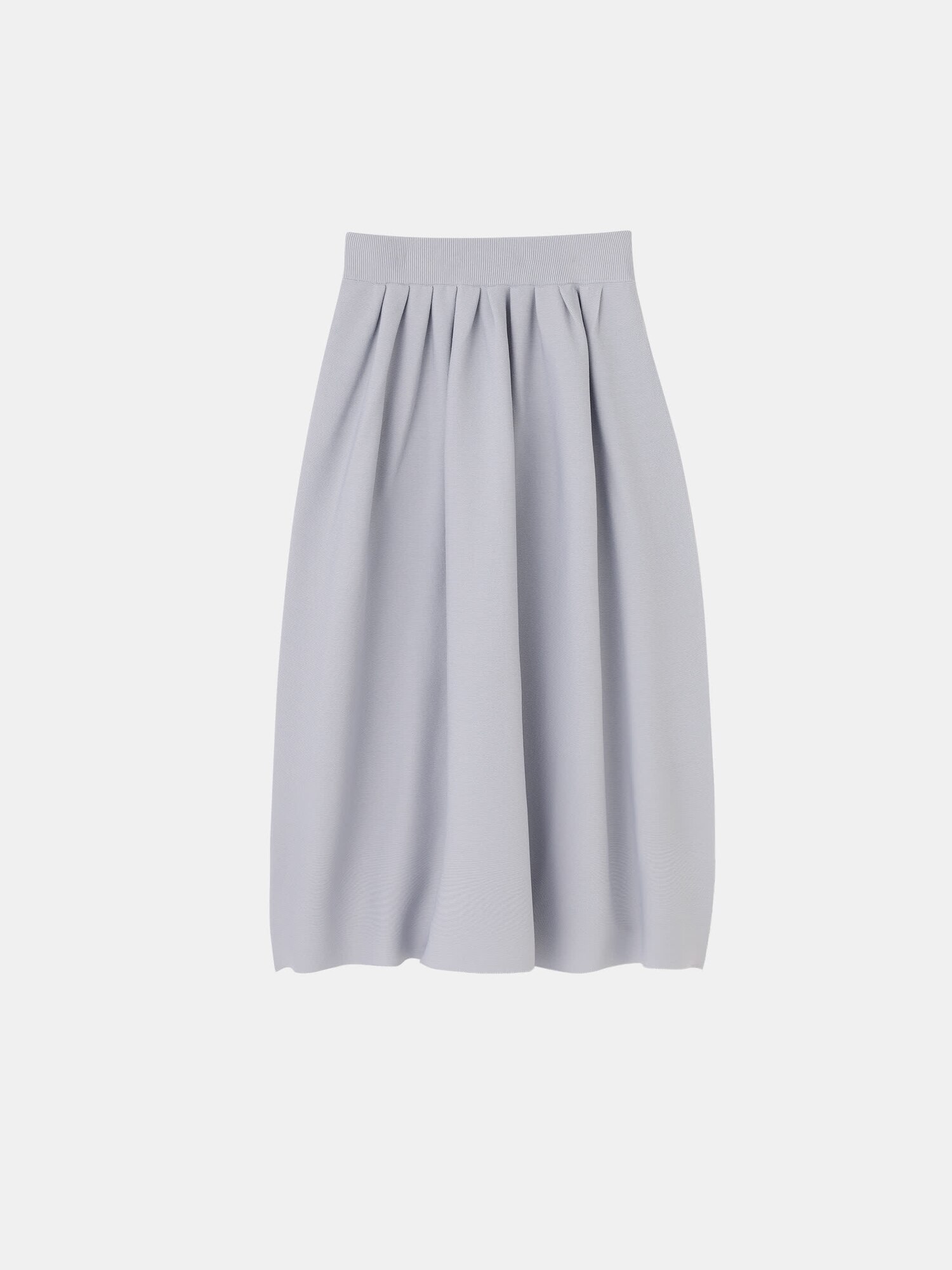 PLST(プラステ)公式 | 【丈短め】ホールガーメント®ニットタックフレア